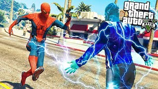 ГТА 5 МОДЫ ЭЛЕКТРО ПРОТИВ ЧЕЛОВЕК ПАУК ВЫСОКОЕ НАПРЯЖЕНИЕ! ОБЗОР МОДА В GTA 5 ИГРЫ МИР МОДОВ ВИДЕО