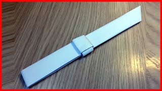 Как сделать простой нож из бумаги а4 без ножниц и клея