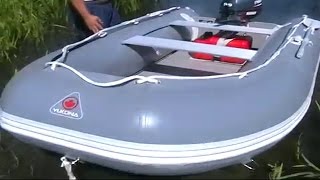 Лодка пвх ЮКОНА 310 И ЯМАХА 9,9 . первый раз на воде !!!