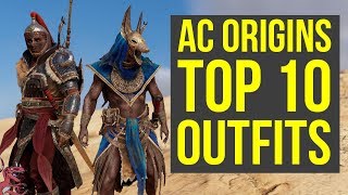 Assassin's Creed Origins All Outfits TOP 10 + All DLC Armor (AC Origins Outfits)