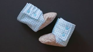 Как сшить теплые ботиночки для малыша