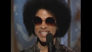 Prince (Dead 4-21-16 age 57) at the Golden Globe Awards 2015
