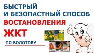 БЫСТРЫЙ И БЕЗОПАСТНЫЙ СПОСОБ ВОСТАНОВЛЕНИЯ ЖКТ ПО БОЛОТОВУ