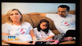 Campanha Ajude Ana Carolina Ganhar o Mundo no programa Hoje em dia - Rede Record