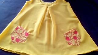 Frock Cutting and Stitching, Beautiful Baby Umbrella SIMPLE FROCK  cutting Tailoring tutorial beginn
