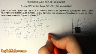 Механіка. Динаміка. №10 Підготовка до ЗНО 2013. Фізика