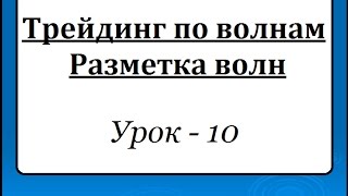 Торговля по Эллиотту. Разметка волн.  УРОК   10