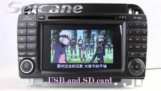 Android 4.4 1998-2005 Mercedes Benz W220 Sat Nav Auto A/V 2 Din Radio Support 3G OBD II Bluetooth