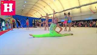 Турнир по художественной гимнастике // НАША МАША на соревнованиях ? БП + Булавы / Новый купальник