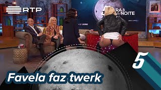 Favela Lacroix ensina Filomena Cautela a fazer twerk | 5 Para a Meia-Noite | RTP