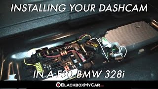 How to install dashcam on F30 BMW 328i - BlackboxMyCar.com