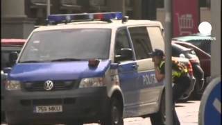 TALLINN - ESTONIA 11.08.2011  Police, Gunman, Defence Ministry