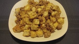 Tofu with Ground Pork recipe