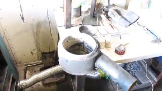 горелка(чаша) на отработке в тт котел(часть 1)