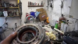 Замена подшипников заднего редуктора CFmoto x6  и его сборка.