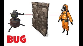 Rust - BUG/БАГ! Ловушка! Турель стреляет сквозь стены!