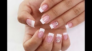 Clase #11 Uñas Acrílicas Francés con tips ♥ Deko Uñas - French Acrylic nails tutorial