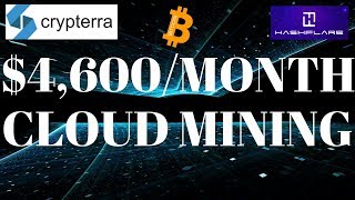 Crypterra & Hashflare: $4,600 Monthly Passive Income Cloud Mining