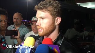 CANELO PULLS UP TO LAS VEGAS & GETS MOBBED BY MEDIA; SHARES FIRST WORDS FOR GOLOVKIN 4 DAYS OUT