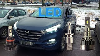 Светодиодные лампы Led H8, H7, H11. Противотуманные фары. Ближний, дальний свет.