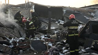 Ликвидация последствий взрыва в гаражном кооперативе Бреста