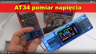 AT34 miernik portu USB cz.2/3 pomiar napięcia