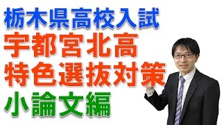 【宇都宮・塾・特色選抜】宇都宮北高校の特色選抜入試対策・小論文　　　コマキ進学塾