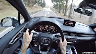 2017 Audi SQ7 4.0 V8 TDI POV Drive on Winding Roads - Diesel V8 Sound!
