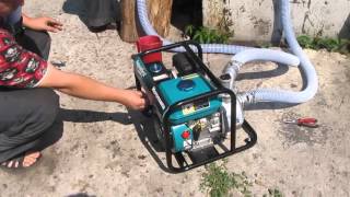 Запуск мотопомпы 772511 LGP20A  ( gasoline engine pump)