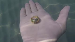 Denizde dedektörle altın aradım.treasure