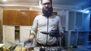 Строим механизм подъёма пилы из хлама.