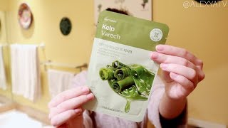 The Face Shop Real Nature Mask Sheet Review | Kelp Varech Korean Beauty