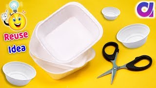 best out of waste thermocol bowl | DIY room Decor | Artkala 526