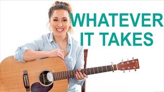 Whatever It Takes - Imagine Dragons Easy Guitar Tutorial with Play Along