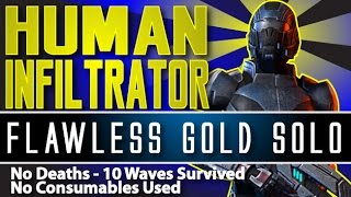 FLAWLESS GOLD SOLO | Human Infiltrator | No Deaths, No Consumables Used - ME3