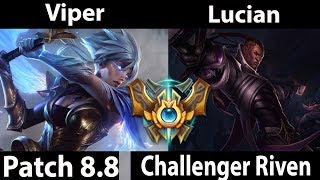 Viper Riven vs Lucian Mid  - Viper Ranker Korea