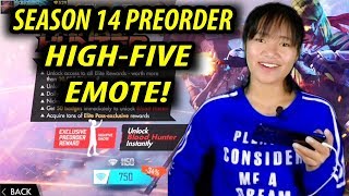 ELITE PASS 14 Pre Order - High Five Emote - Garena Free Fire