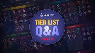 League of Legends Mobalytics Patch 8.15 Tier List Q&A