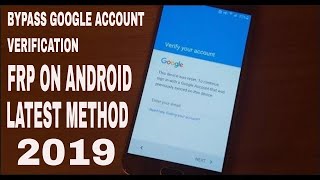 How to Bypass Google Account Verification FRP On  Android Phones