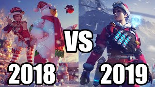 NAVIDAD 2018 VS NAVIDAD 2019 FREE FIRE