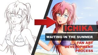 Ichika from Waiting In the Summer - FAN ART DEVELOPMENT VIDEO