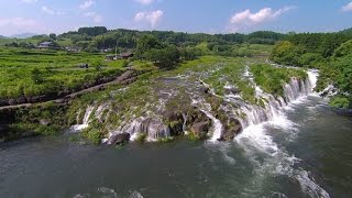 ヤマガ空撮 - 熊本県菊池市 横滝と産さん滝【ドローン空撮】