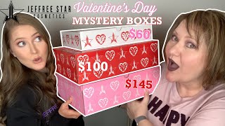 Unboxing ALL THREE Jeffree Star Valentine's Day mystery boxes 2020