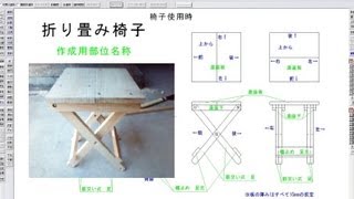 【図面有り】折りたたみ椅子の作り方～子供の工作？～