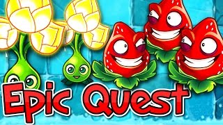 Plants vs Zombies 2 Epic Quest Gold Bloom Complete - Premium Plants!