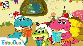 Baby Dinosaur's Christmas Eve | Wait for Santa Claus | Christmas Stockings | BabyBus
