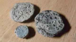 Чистка старинных свинцовых пломб. Хороший способ.