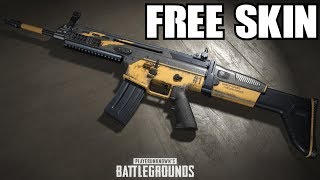 PUBG FREE SCAR-L Skin 1 Year Anniversary PlayerUnknown's Battleground No Gameplay