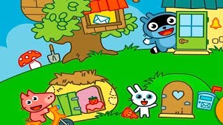 Приключения енота Панго в городке животных | играем в детскую игру