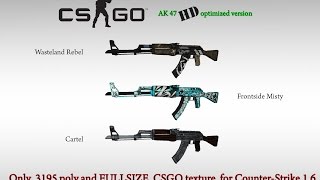 CS:GO AK47 HD skins for cs 1.6